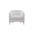 thumbnail image 3 of Sandy Wilson Home Annette Modern Accent Arm Chair Antique White, 3 of 10