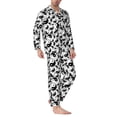 thumbnail image 6 of Salouo Yin And Yang Print Button-Front Long Sleeve Pajama Set for Men, Soft 2Pjs Men's Long Sleeve Sleepwear -Large, 6 of 7