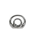 thumbnail image 1 of Benzara BM182120 Double Circle Design Abstract Sculpture in Ceramic, Silver - Small - 7 x 2.75 x 8.25 in., 1 of 1