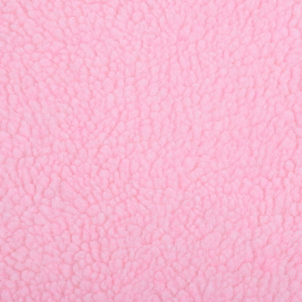 XmhyTop-A Tela sintética de 1 yarda, tela de costura de lana sintética, textura suave para manualidades, decoración del hogar, proyectos de ropa, rosa claro