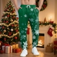 thumbnail image 2 of Mens Pajama Pants Plaid Sleep & Lounge Pants, PJ Bottoms with Pockets and Button Fly Mens Sweatpants Open Bottom, 2 of 8