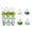 Mixed, variant on 12 Pcs St. Patrick's Day Hanging Ornaments - 2.36 Inch Plastic Baubles with Green Three-leaf & Hat Pattern, Irish Party Decor for Tree, Window, Door