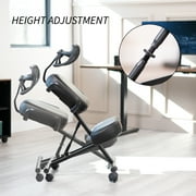 DRAGONN (By VIVO) Ergonomic Kneeling Chair with Back Support, Black
