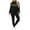 Black, variant on Mifsaly Womens Track Suits 2 Piece Set Fall Trendy Color Block Workout Daily Lounge Matching Outfits Collared Zip Up Jacket And Jogger Pants