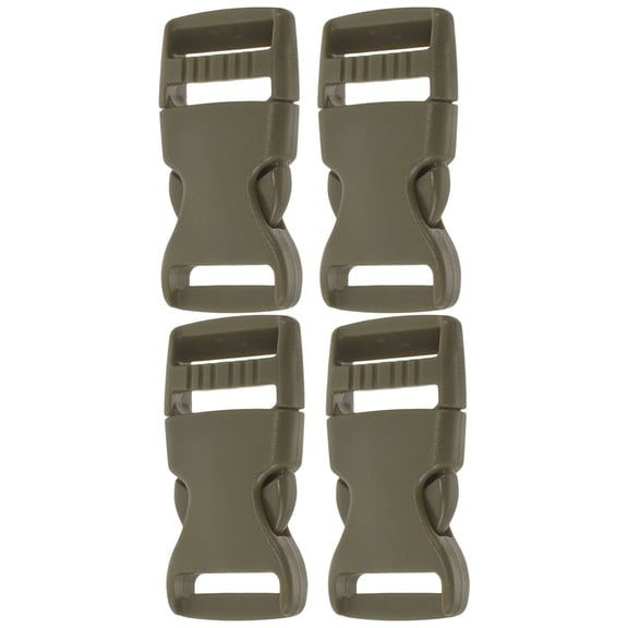 LEORX 4Pcs Professional Plastic Buckle Replacement Olive for Hiking Gear