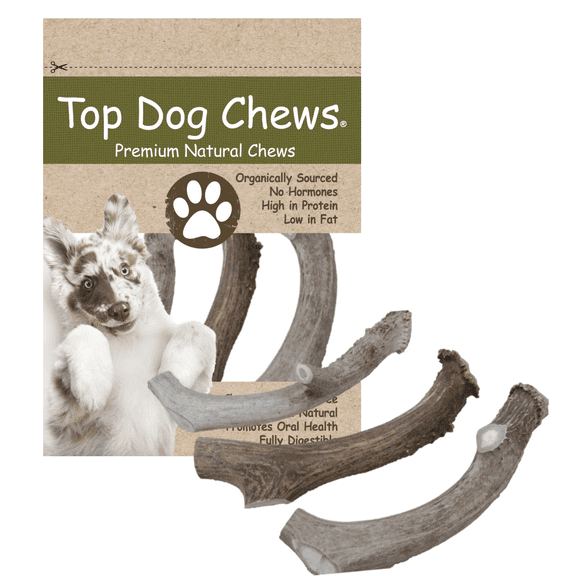 Antler Deer and Elk Variety 3 Pack - 4"-6". Perfect for Small and Medium Dogs