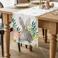 thumbnail image 2 of Easter Bunnies Table Runner 90 Inches Long for Kitchen Dining, Spring Eucalyptus Daisy Easter Eggs Dresser Scarf Farmhouse, Dining Table Decorations for Wedding/Parties, 13 x 90 In, 2 of 8