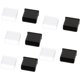 thumbnail image 1 of Paquete de 10 tapas de plástico para conector USB A macho, color negro y transparente, 1 of 4