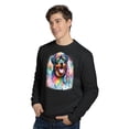 thumbnail image 3 of Hippie Rottweiler Portrait Watercolor Tie-Dye Vintage Styles Sweatshirt Unisex Merch Rottie Dog Lover Gifts Idea - 00014, 3 of 6