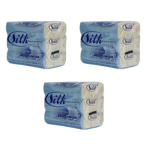 Silk Beauty Bar With Marine Nutrients & Natural Moisture 3 In 1 Pack (3*100g) Approx.(Pack of 3)