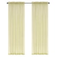 thumbnail image 2 of Regal Home Collections Blaire Raised Jacquard Rod Pocket 2 Curtain Panels, 54"x 84" each, Gold, 2 of 6