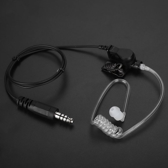 Ccdes Earpiece, NATO Plug Acoustic Tube Headset For Communication Equipment