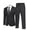 Dark Gray One, variant on COOFANDY Men's 2 Piece Suits Classic Fit 2 Button Dress Suits Tuxedo Jacket Blazer Suit for Wedding Dinner Prom