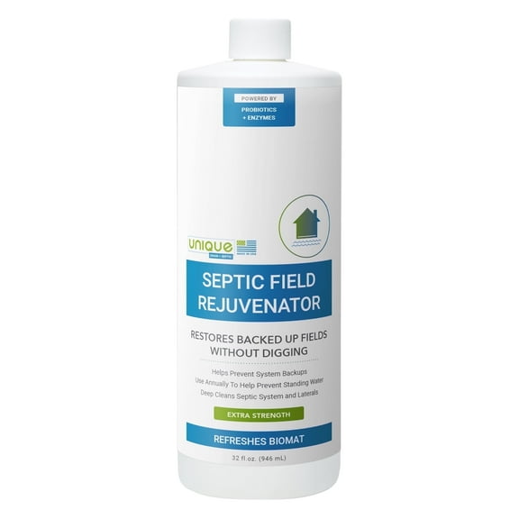 Unique Septic Field Rejuvenator Liquid, Restores Backed Up Leach Fields Without Digging (32 oz)