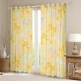 thumbnail image 2 of Homewish Kawaii Bowknot Curtains Pack of 2 (42x84 Each) for Kids Girls, Gradient Bow Ribbon Curtains Blackout, Cute Stars Bedroom Curtains, Luxurious Bedroom Decor, 2 of 6