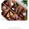 thumbnail image 4 of Mini Glass Christmas Ornaments Set, 6 Pieces, Traditional Holiday Decorations with Santa, Snowman, Gingerbread Man, Trees, Creative Glass Painted Small Pendant (Colored Ball), 4 of 5
