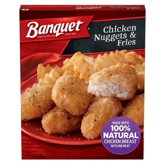 Banquet Chicken Nuggets with Fries, Frozen Meal, 4.85 oz (Frozen)