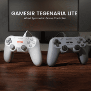 GameSir Tegenaria Lite Wired Game Controller For Switch, Switch2, Android, iOS, PC, Steam With Hall Effect Sticks, 1000Hz Polling Rate, Dual Rumble Motors, Mappable Back Buttons-Retro Gray