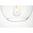 thumbnail image 6 of Baxter 7 Lights Black Pendant With Clear Glass, 6 of 7