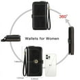 thumbnail image 5 of FALAN MULE Women Leather Wallet Large Capacity Bifold RFID Blocking Card Holder with Zipper Coin Pocket, 5 of 8