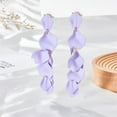 thumbnail image 1 of WILLBEST Aretes De Acero Inoxidable Para Mujer, Modernos Pendientes De Esmalte Con Pétalos Florales De Colores, Elegantes Pendientes En Tono Caramelo, 1 of 3