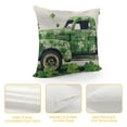 thumbnail image 4 of SHANXI St.Patrick's Day , Spring Decorative Pillow Case Decor for Sofa Couch (Green) 24x24in, 4 of 5