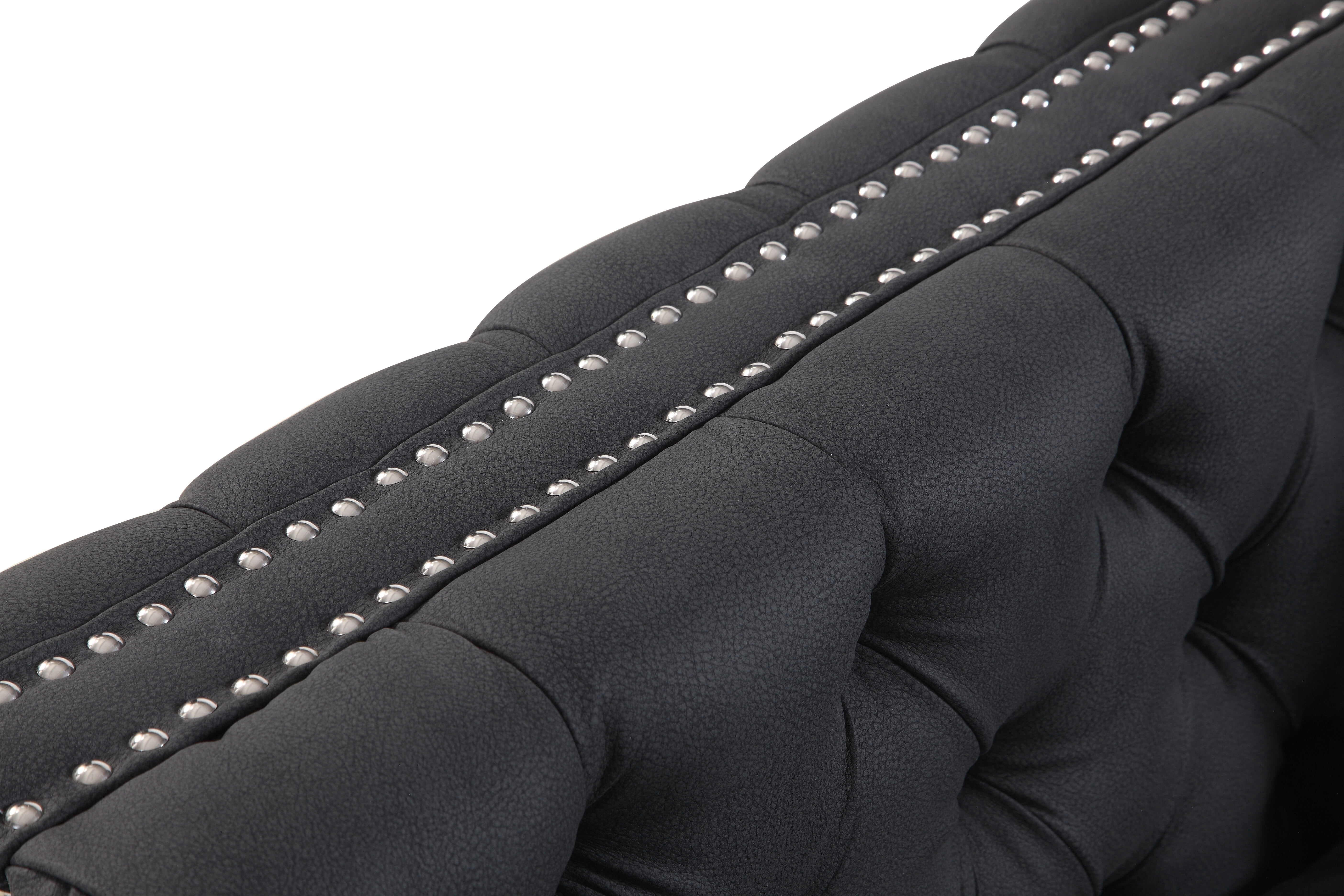 Chic Home Monet Left Hand Facing Sectional Sofa L Shape Chaise PU