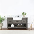 thumbnail image 3 of Villareal 60" Single Bath Vanity in Classical Gray with White Farmhouse Basin, 3 of 13