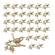 thumbnail image 3 of 4x30x Dijes De Pájaro En Rama Accesorios De Bricolaje Para Decoración De Bolsos Tapas De Teléfono Cremalleras Bronce, 3 of 10