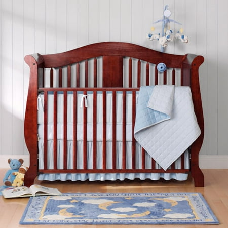 Blue Gingham Crib Bedding 61