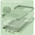thumbnail image 3 of KTELE Compatible with iPhone 13 Case 6.1 inch Premium Liquid Silicone [Soft Microfiber Lining Anti-Scratch ] Gel Rubber Full-Body Bumper Protection Camera Protect Case for Women Girl - Matcha, 3 of 7