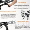 thumbnail image 3 of Yeshouse Portable Miter Saw Table, Universal Miter Saw Stand 440 LBS Load Capacity Fits Most Brands, Folding Saw Stands with Quick Release Mounting Brackets, End Stops for Repeat Cutting, Black, 3 of 7