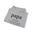 thumbnail image 4 of Papa Grandpa Fathers Day Definition Hoodie, Gifts, Hooded Sweatshirt, 4 of 4