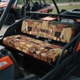 thumbnail image 2 of FKELYI Art Abstract Geometric Print Mule Bench Seat Cover 2 Pcs Set Dustproof UTV Seat Cover Compatible with Kawasaki Mule 600/610 Anti-Scratch Seats Protector Decor, 2 of 7