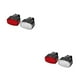 thumbnail image 3 of Sonducket 2X Luz de bicicleta Lámpara de manillar Suministros de ciclismo Tira de instalación práctica Luces traseras de bicicletas prácticas rojo+blanco Luz delantera + trasera 2piezas, 3 of 6