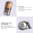 thumbnail image 2 of SKYSONIC Horse Tumbler Stainless Steel Double Wall Vacuum Reusable Insulated Mug with Straw and Built-in Coaste for Cold and Hot Beverages, 12oz, 2 of 7