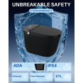 thumbnail image 6 of WinZo Smart Toilet,Modern Smart Toilet with Bidet Built In with Foot Sensor,Tankless Toilets Auto Open/Close Lid with Dryer,ADA Comfort Height Heat Seat,Instant Warm Water,Power Outage and Flush Blac, 6 of 9