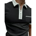 thumbnail image 3 of ORQ Lapel Fashion Short Sleeve Slim Casual Pocket Men's T-Shirt, 3 of 4