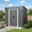 Dark Gray-6'x4', variant on Aiho 7.4' x 5.3' Metal Storage Shed, Outdoor Lockable Shed with Transparent Panel Windows & Vents for Yard, Garden - Light Brown