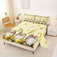 thumbnail image 2 of Erosebridal Cute Cartoon Gnome Full Size Sheets,Tropical Fruit Lemon Bed Sheets For Girls Kids 4 Pieces, 2 of 6