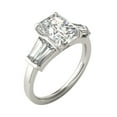 thumbnail image 2 of Charles & Colvard 14K White Gold Moissanite 9x7mm Radiant Engagement Ring-Size 7 3.86cttw DEW, 2 of 8