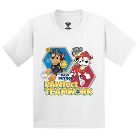 

Paw Patrol Marshall Chase Toddler Shirt for Girls Boys - 3T 4T 5T - Pawfect Teamwork Tshirt Paw Patrol Tee