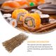 thumbnail image 2 of Plato de restaurante de hotel, decoración de mesa de sushi, decoración de Año Nuevo japonés, fondo de sashimi con flores artificiales, 6 piezas, 2 of 6