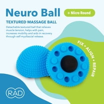 RAD Neuro Ball – Foot Roller and Textured Massage Ball for Myofascial Release, Plantar Fasciitis, Hands & Feet, Spiky Therapy Tool for Muscle Relief