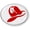 Flexible, variant on Fireman Hat 3D Domed CAR Emblem Badge Sticker Flexible Round