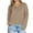 Khaki, variant on TKLPEHG Sweatshirts for Women Trendy Button V Neck Sweatshirt Casual Lightweight Classic Solid Color Loose Fashion Long Sleeve Pullover (Black,L)
