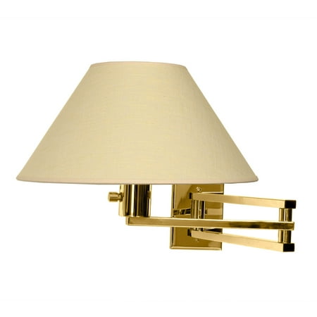 

Wall Sconces 1 Light Fixtures With Polished Brass Finish 3-Way Bulb 13 100 Watts