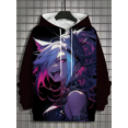 thumbnail image 3 of Sudadera con capucha para hombre con estampado 3D de ninfas, sudadera con capucha de manga larga con gráficos de chica de dibujos animados, moda de otoño, camisetas de calle de gran tamaño para hombre, 3 of 5