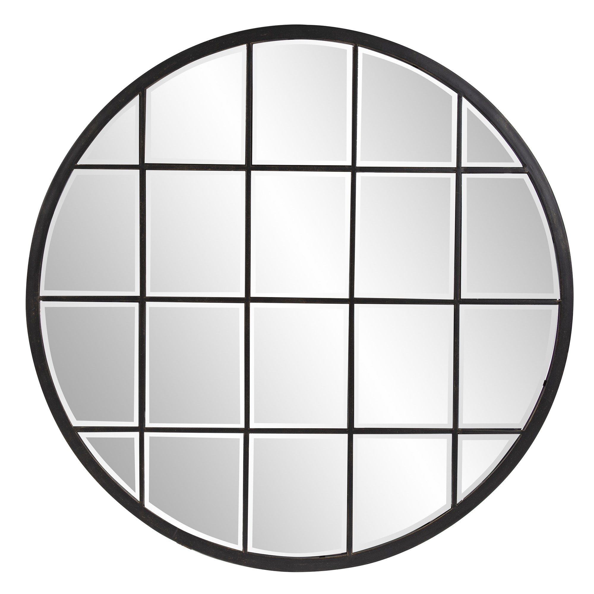 Tyler Dillion Superior Round 36" Round Oil Rubbed Bronze Wall Mirror