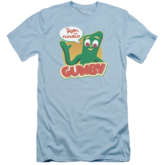 Gumby Fun & Flexible S/S Adult 30/1 T-Shirt Light Blue